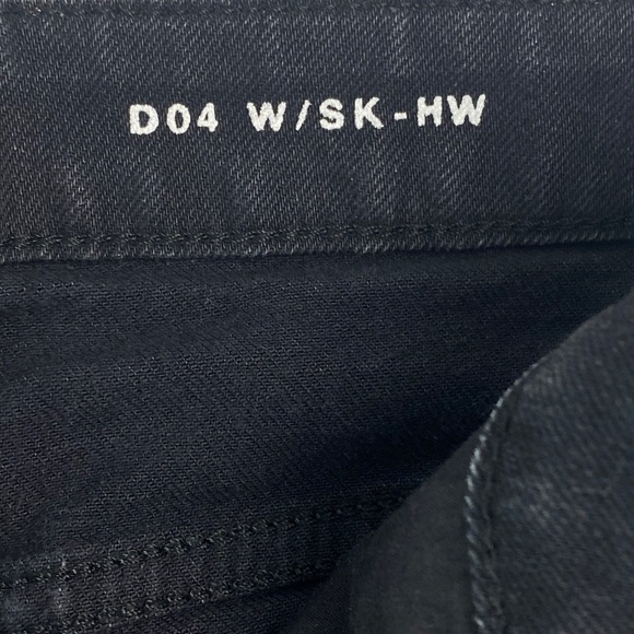 SAINT LAURENT Paris High-rise skinny jeans in Black Size 25 - Picture 9 of 16